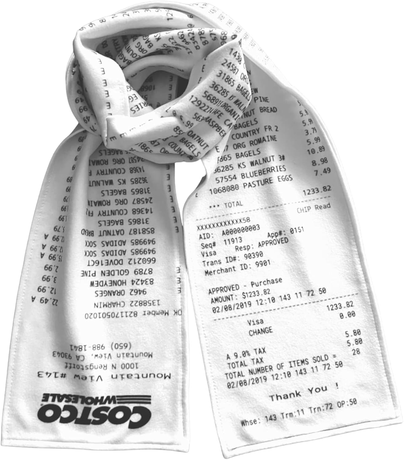 Costco Receipt Scarf - Photo 2
