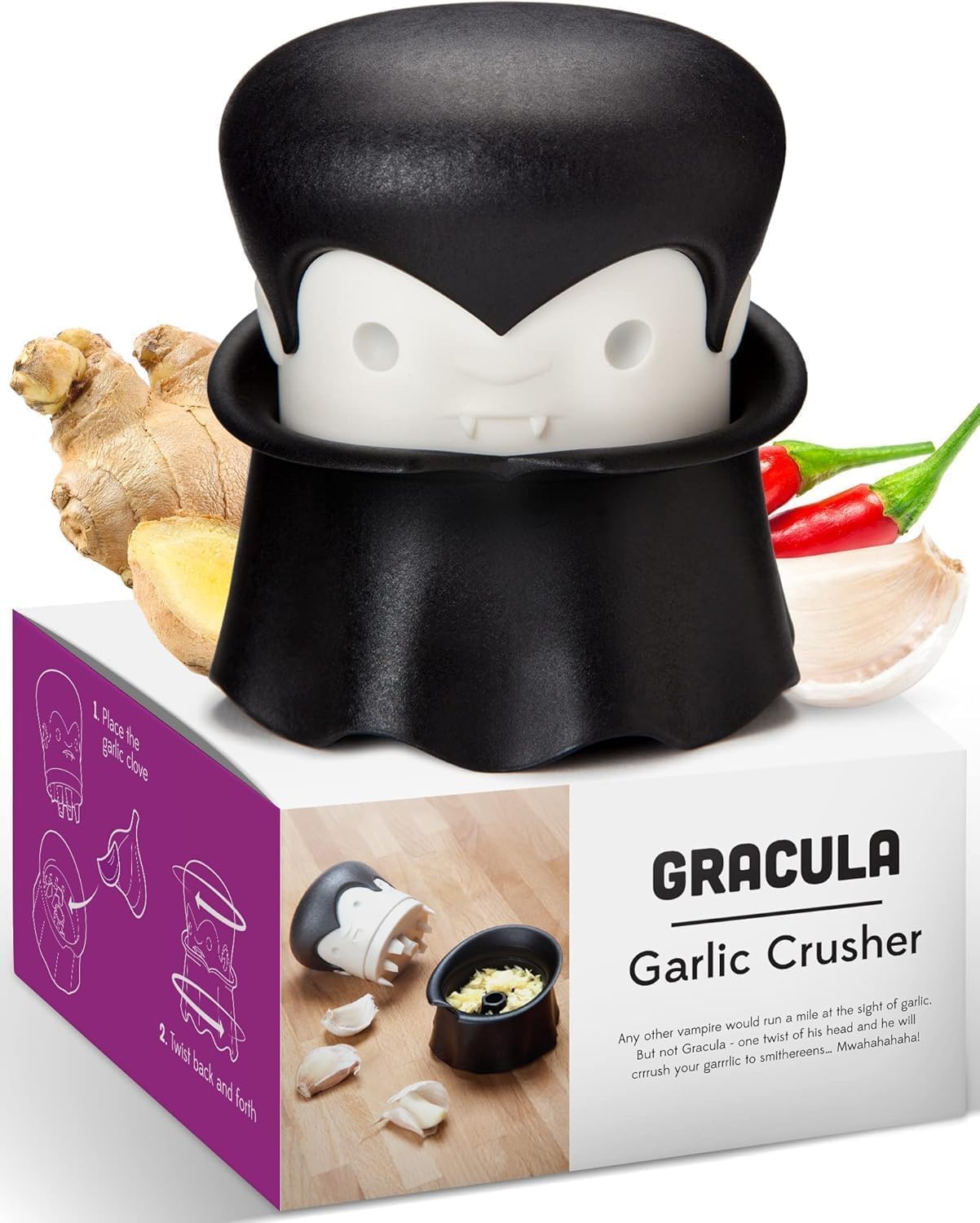 Gracula Garlic Crusher - Photo 2